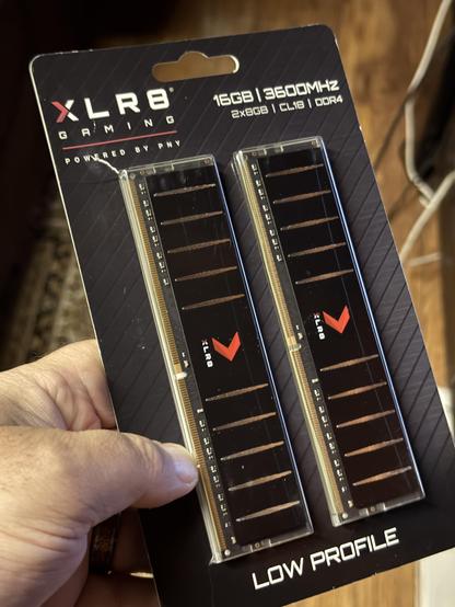 PNY XLRV 2x 8GB (16GB total) DDR4 3600MHz CL18 low profile RAM